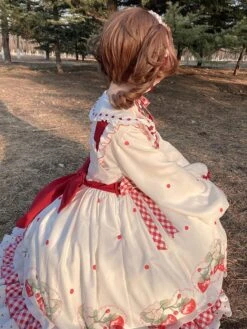 Sweet Lolita Dress Polyester Sleeveless Sweet Lolita Dress -AYA Cosplay Shop 202304041347417224989