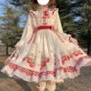 Sweet Lolita Dress Polyester Sleeveless Sweet Lolita Dress -AYA Cosplay Shop 202304041347445411837