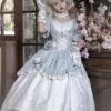 Classical Lolita Dress Polyester Short Sleeves Lolita Dresses Classic Gray -AYA Cosplay Shop 202304041824047019561