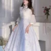 Sweet Lolita Dress Polyester 3/4 Length Sleeves Dress Sweet Lolita Dress -AYA Cosplay Shop 202304041824089576332