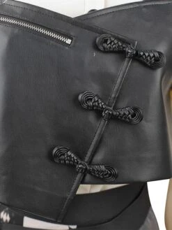 Classical Lolita Dress Polyester Bows Long Sleeves Lolita Dresses Checkerboard Pattern Black -AYA Cosplay Shop 202304171721116768569