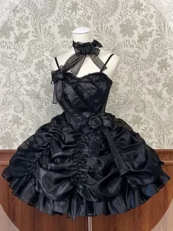 JSK Sweet Lolita Dress Polyester Short Sleeves Sweet Dress -AYA Cosplay Shop 202305121212561431070