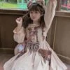 Sweet Lolita Dress Polyester Sleeveless Dress -AYA Cosplay Shop 202305181402194082617