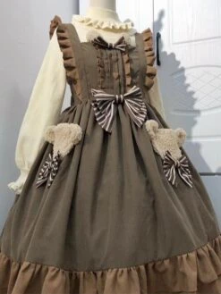 Sweet Lolita Dress Polyester Sleeveless Dress -AYA Cosplay Shop 202305181402226392667