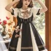 Sweet Lolita Dress Polyester Short Sleeves Dress Lolita Dress -AYA Cosplay Shop 202306051830052067063