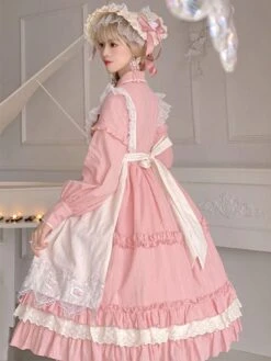 Sweet Lolita Dress Polyester Long Sleeves Dress -AYA Cosplay Shop 202306051830134981889