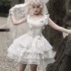 JSK Sweet Lolita Ballet Dress Polyester Sleeveless Sweet Hime Lolita Dress -AYA Cosplay Shop 202306051830338817832