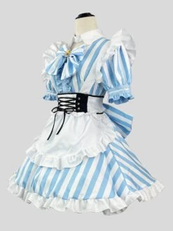 Sweet Maid Lolita Dress Polyester Short Sleeves Straps Lolita Dress -AYA Cosplay Shop 202307051739171381317