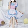 Sweet Maid Lolita Dress Polyester Short Sleeves Ruffles Maid Dress -AYA Cosplay Shop 202307051746392184470