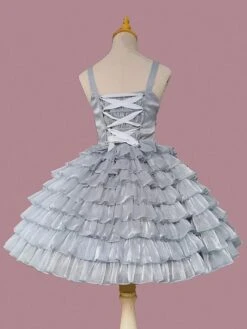 Sweet Lolita Ballet Dress Tulle Sleeveless Ruffles Jumper Dress -AYA Cosplay Shop 202307121036275035584