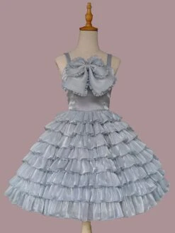 Sweet Lolita Ballet Dress Tulle Sleeveless Ruffles Jumper Dress -AYA Cosplay Shop 202307121036288154876