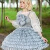 Sweet Lolita Ballet Dress Tulle Sleeveless Ruffles Jumper Dress -AYA Cosplay Shop 202307121036294837656