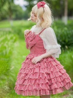 Sweet Lolita Ballet Dress Tulle Sleeveless Ruffles Jumper Dress -AYA Cosplay Shop 2023071210363137457