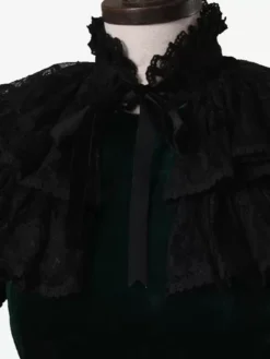 Dark Green Retro Costumes Bows Polyester Shirt Women's Royal Top Marie Antoinette Costume Party Prom Dress -AYA Cosplay Shop 202307131703493083591