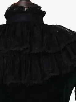 Dark Green Retro Costumes Bows Polyester Shirt Women's Royal Top Marie Antoinette Costume Party Prom Dress -AYA Cosplay Shop 202307131705081883242