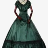 Dark Green Retro Costumes Ruffles Marie Antoinette Costume Polyester Dress Women's Retro Tunic 18th Century Costume -AYA Cosplay Shop 202307131705173036209