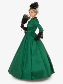 Green Retro Costumes Women's Lace Polyester Tunic Dress Royal Marie Antoinette Costume 18th Century Costume -AYA Cosplay Shop 202307131705206675163