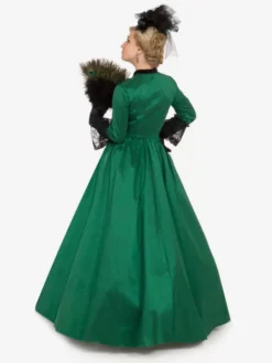 Green Retro Costumes Women's Lace Polyester Tunic Dress Royal Marie Antoinette Costume 18th Century Costume -AYA Cosplay Shop 202307131705210089802