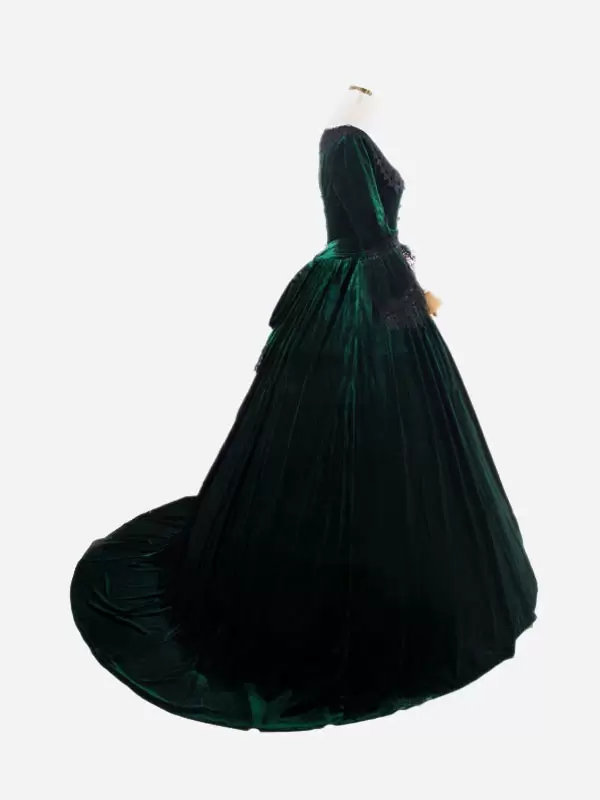 Deep Blue Retro Costumes Lace Polyester Marie Antoinette Costume Dress Women's Retro Tunic Vintage Clothing 8 Deep Blue Retro Costumes Lace Polyester Marie Antoinette Costume Dress Women's Retro Tunic Vintage Clothing - Image 6