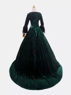 Deep Blue Retro Costumes Lace Polyester Marie Antoinette Costume Dress Women's Retro Tunic Vintage Clothing 17 Deep Blue Retro Costumes Lace Polyester Marie Antoinette Costume Dress Women's Retro Tunic Vintage Clothing -AYA Cosplay Shop 202307131705261025437