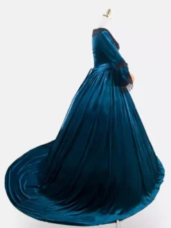 Deep Blue Retro Costumes Lace Polyester Marie Antoinette Costume Dress Women's Retro Tunic Vintage Clothing 12 Deep Blue Retro Costumes Lace Polyester Marie Antoinette Costume Dress Women's Retro Tunic Vintage Clothing -AYA Cosplay Shop 202307131705280094631