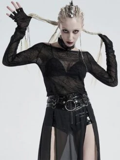 Black Gothic Dresses Python Print Lolita Dress