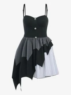 JSK Gothic Dress Spaghetti Sexy Lolita Short Dress -AYA Cosplay Shop 202307181800509178191