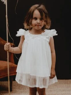 Wedding Party Dresses Formal Party Dress Lovely Wedding Flower Girl Dress Flower Girl Dresses Sleeveless Lace Ivory