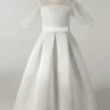 Wedding Party Dresses Kids Social Party Dress Wedding Beautiful Flower Girl Dress Flower Girl Dresses Half Sleeves Lace Ivory