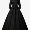 Gothic Lolita Dresses Ruffles Long Sleeves Black Lolita Tea Party Dress -AYA Cosplay Shop 202309251556425278164