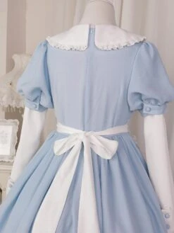 Sweet Lolita Dress Polyester Short Sleeves Sweet Lolita Dress -AYA Cosplay Shop 202309251557221789891