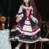 Sweet Lolita Dress Polyester Long Sleeves Dress Lolita Dress -AYA Cosplay Shop 202310292004014477275