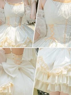Sweet Lolita Dress Jacquard Sleeveless Jumper Sweet Lolita Dress -AYA Cosplay Shop 202401081656294128153