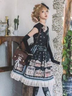 Sweet Lolita Dress Short Sleeves Dress ROCOCO Style Lolita Dress -AYA Cosplay Shop 202401091324333332444