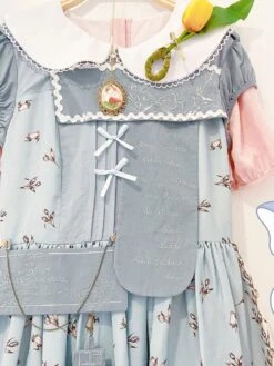 Sweet Lolita Dress Short Sleeves Dress ROCOCO Style Lolita Dress -AYA Cosplay Shop 20240109132435621479