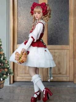 Sweet Lolita Ballet Dress Polyester Sleeveless Sweet Lolita Dress -AYA Cosplay Shop 202401251734145946388