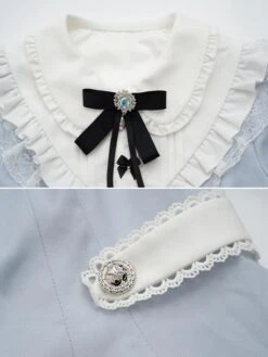 Sweet Lolita Dress Polyester Long Sleeves Sweet Dress Lolita Dress -AYA Cosplay Shop 20240328150955377889