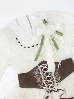 Sweet Lolita Dress Polyester Long Sleeves Dress Sweet Lolita Dress -AYA Cosplay Shop 202403311732001569742