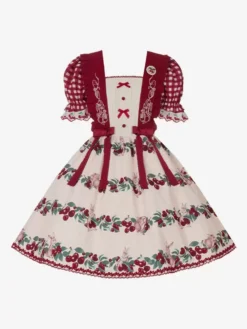 Sweet Lolita Dress Polyester Short Sleeves Dress Sweet Lolita Dress -AYA Cosplay Shop 202405081836111139050