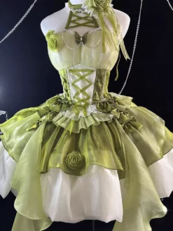 Sweet Lolita Graduation Dress Sleeveless Dress Sweet Lolita Dress -AYA Cosplay Shop 202405151949343257718