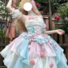 Sweet Lolita Graduation Dress Sleeveless Dress Sweet Lolita Dress -AYA Cosplay Shop 202405151949435097506