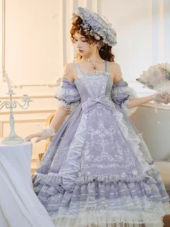 Sweet Lolita Graduation Dress Sleeveless Lolita Dress -AYA Cosplay Shop 202405151953381387394