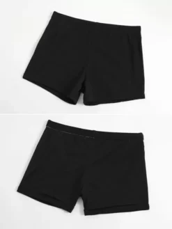 Sweet Lolita Swimsuits Black Ruffles Bows Sleeveless Dress Pants -AYA Cosplay Shop 202405291417260715654