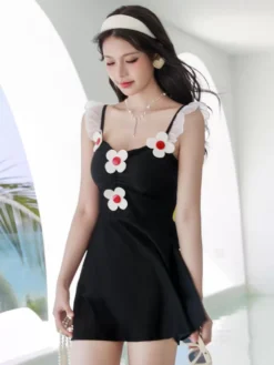 Sweet Lolita Outfits Pink Flowers Ruffles Sleeveless Pants Dress -AYA Cosplay Shop 202405291426025384558