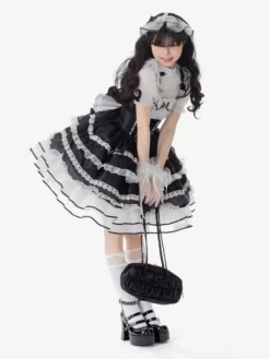 JSK Sweet Lolita Dress Sleeveless Sweet Hime Lolita Wedding Dress -AYA Cosplay Shop 202406051349058446637