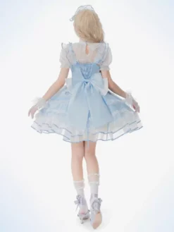 JSK Sweet Lolita Dress Sleeveless Sweet Hime Lolita Wedding Dress -AYA Cosplay Shop 202406051349095059177