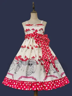 Sweet Lolita Dress Polyester Bows Bowknot Sweet Lolita Dress -AYA Cosplay Shop 202406121410082926819