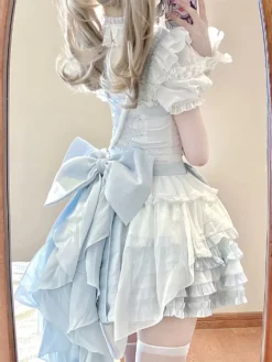 Sweet Lolita Dress Polyester Sleeveless Lolita Dress -AYA Cosplay Shop 202406141727355839673