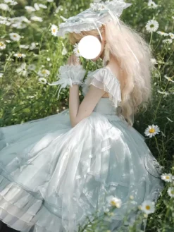 Sweet Lolita Dress Polyester Sleeveless Sweet Jumper Lolita Dress -AYA Cosplay Shop 202406141728098125931