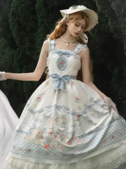 Sweet Lolita Dress Sleeveless Sweet Fairytale Lolita Dress -AYA Cosplay Shop 202406201701410112266